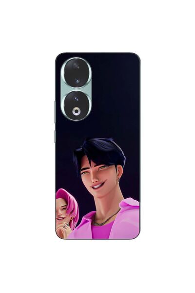 OEM Husa compatibila cu Honor 90 5G Silicon Gel Tpu Model KPop Demon Hunters ...