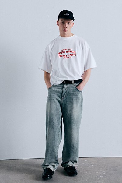 Pull & Bear West Garage boxy tişört