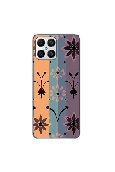 OEM Husa compatibila cu Honor X8 4G Silicon Gel Tpu Model Vintage Decal Flower