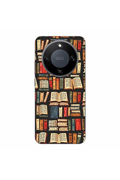 OEM Husa compatibila cu Honor Magic8 Lite Silicon Gel Tpu Model Books Pattern