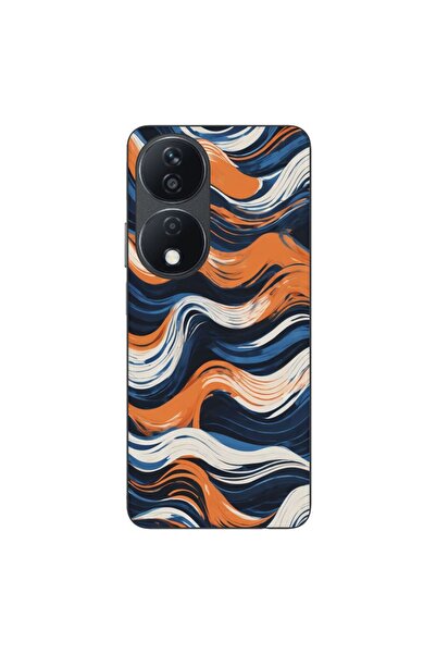 OEM Husa compatibila cu Honor X7b Silicon Gel Tpu Model Abstract Crazy Orange...