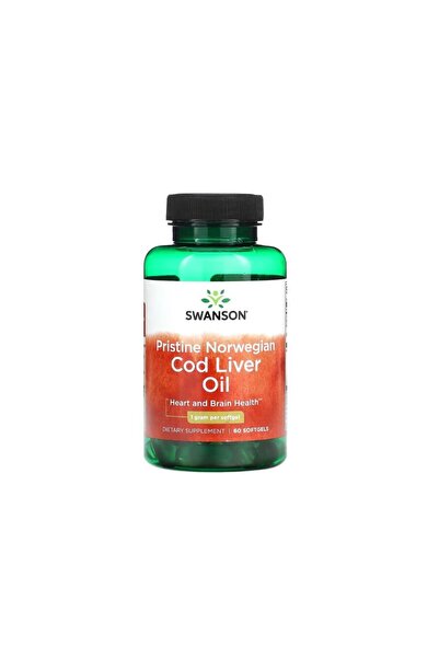 SWANSON Pristine Norwegian Cod Liver Oil 60 capsule moi -