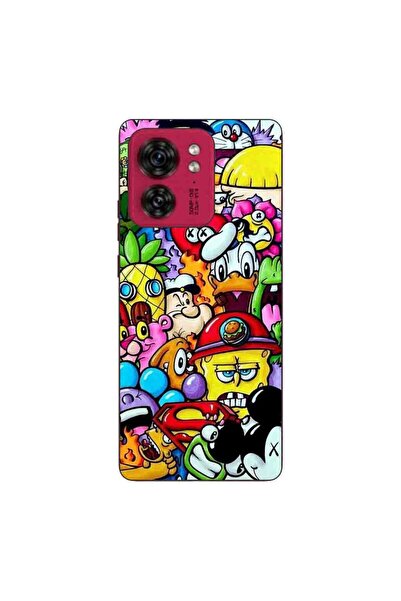 OEM Husa compatibila cu Motorola Edge 40 Silicon Gel Tpu Model Pop Art Cartoons