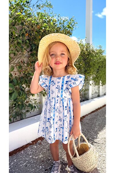 Butik Kız çocuk Keten Elbise