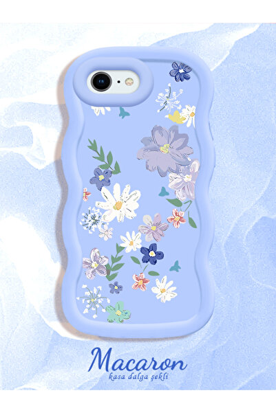 CASEVIBE iPhone 7/8/SE 2020 2022 Uyumlu Güzel çiçek desenli, dayanıklı siliko...