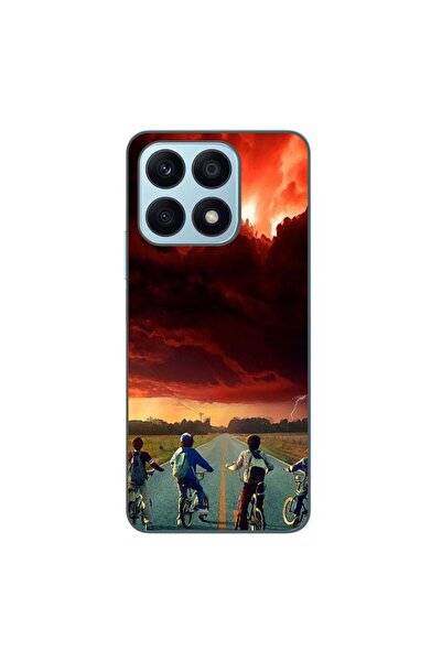 OEM Θήκη συμβατή με Honor X8a Σιλικόνης Gel TPU Σχέδιο Stranger Things Red Sky