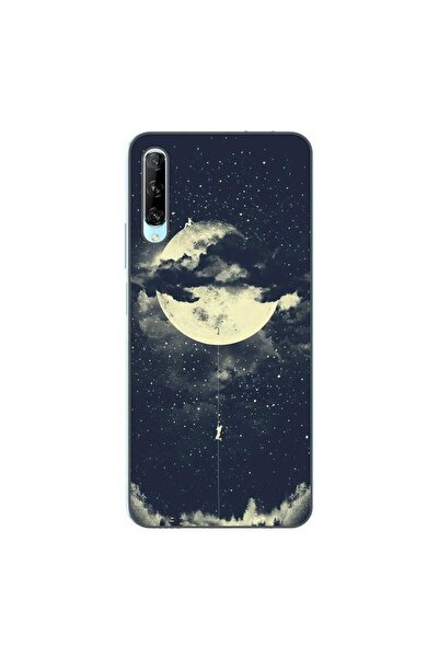OEM Калъф, съвместим с Huawei P Smart Pro, силиконов гел TPU модел  "Лунно ка...