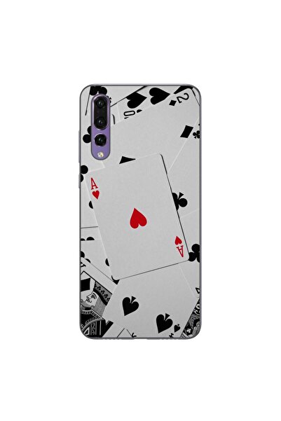 OEM Θήκη συμβατή με Huawei P20 Pro από σιλικόνη gel TPU με σχέδιο τραπουλόχαρτων