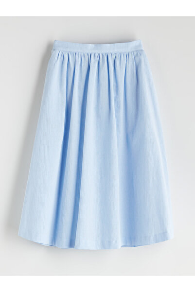 LC Waikiki Nevavm Girl's Skirt with Elastic Waist and Difference in Color