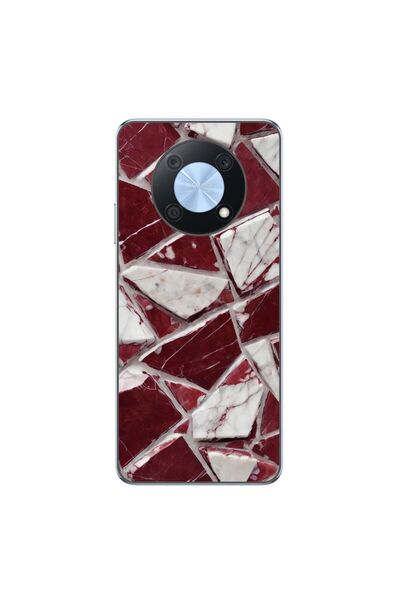 OEM Калъф, съвместим с Huawei Nova Y90, силиконов гел TPU, с шарка на счупено...