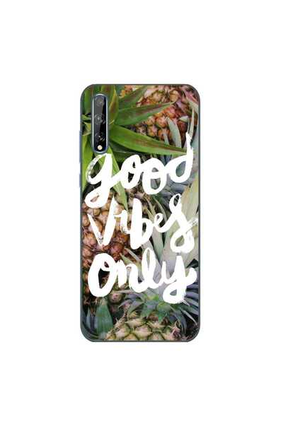 OEM Husa compatibila cu Huawei P Smart S Silicon Gel Tpu Model Good Vibes Only