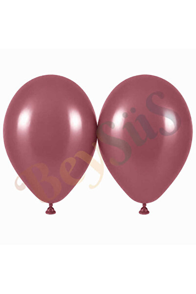 BeySüS Rosewood Color Latex Retro Balloons (50 cm) - 2 Pieces