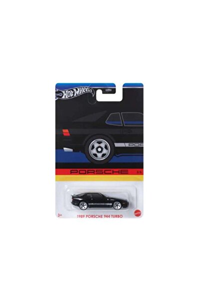 HOT WHEELS Porsche 944 Turbo negru din 1989, model auto la scară 1:64 de la