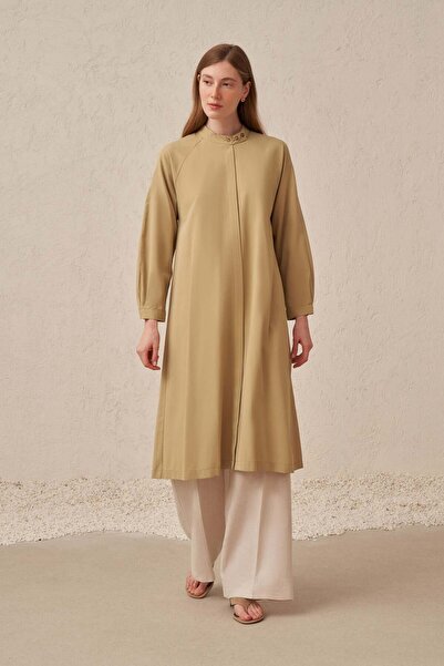 ALLDAY Soft Green Collared Tunic with Button Detail