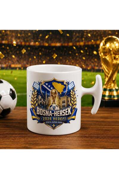 Bk Gift Bosnia-Herzegovina Fan Themed World Football Cup Designed Hammer Trop...