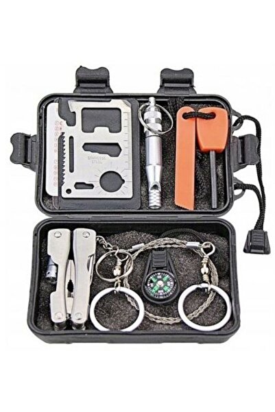 Mardil Survival Kit 7-in-1 Military Compact Case, camping emergency