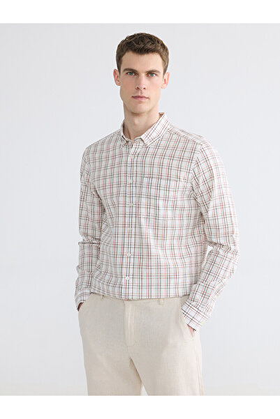 LC Waikiki Esvab • Modern & Distinctive Standard Fit Checkered Embroidered Me...