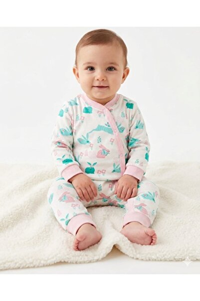Beyoğlugk Snap Fastener Crew Neck Cotton Baby Sleeping Bag