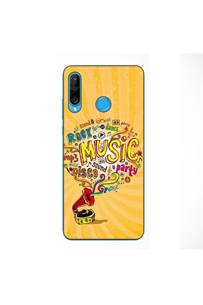 OEM Θήκη συμβατή με Huawei P30 Lite από σιλικόνη gel TPU με σχέδιο μουσικής σ...