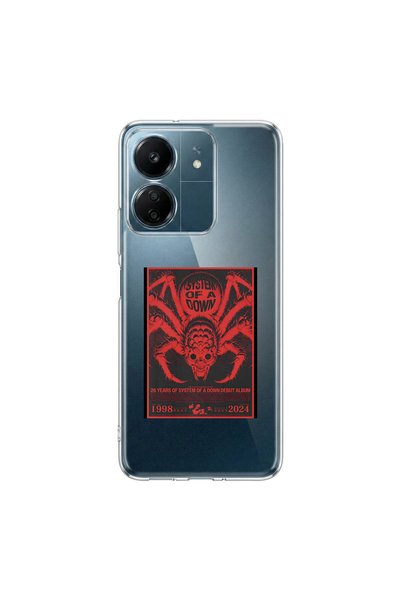 PPKin Redmi 13C Compatible Metal 19 Design Transparent Case