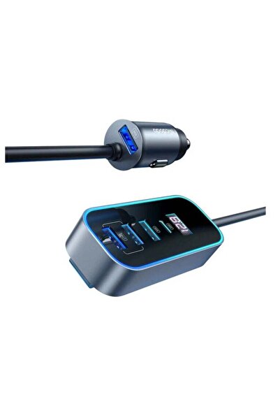 Mcdodo CC-1900 107W 4-Port USB + Type C Car Charger with Digital Display