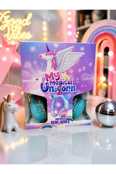 Bahzer ticaret 🌈 Sihirli Unicorn Çocuk Kulaklığı