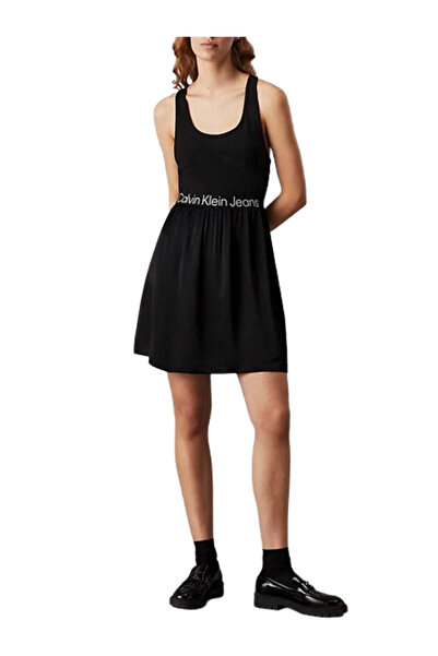 Calvin Klein Γυναικείο Αμάνικο Φόρεμα Μαύρο J20J221624-BEH