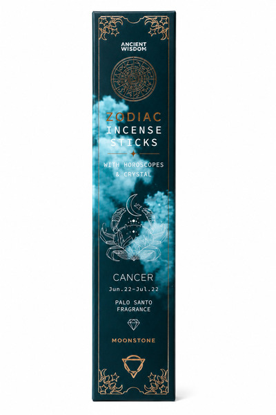 Namaruna Bețișoare de tămâie Zodiacale - Palo Santo + Cristal de Piatră a Lunii