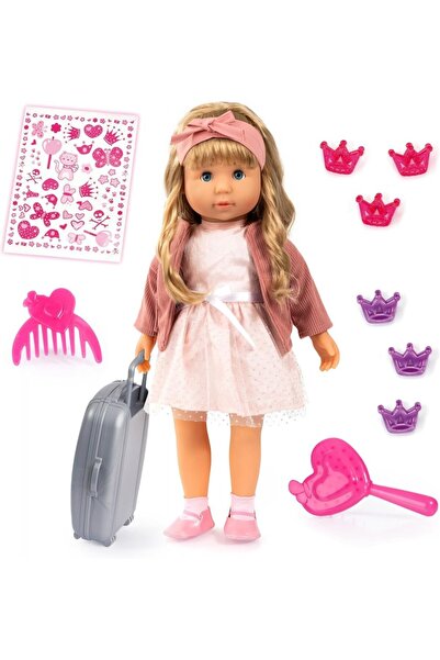 Bayer Charlene interactive doll 46 cm with trolley and hairdressing accessori...