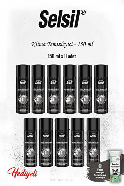Selsil 11 adet Klima Temizleyici 150 ml, ROSIE