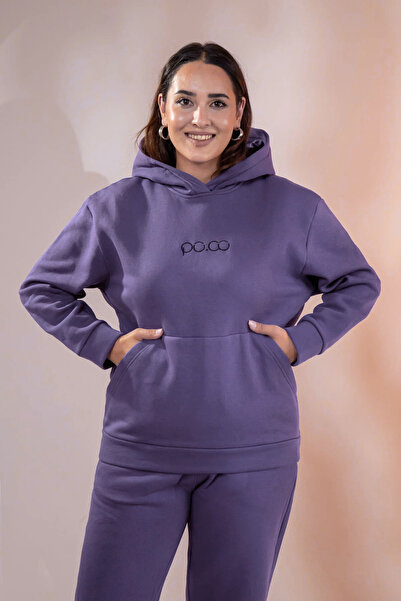 Roxxlen Women's Plus Size Pocket Sweatshirt