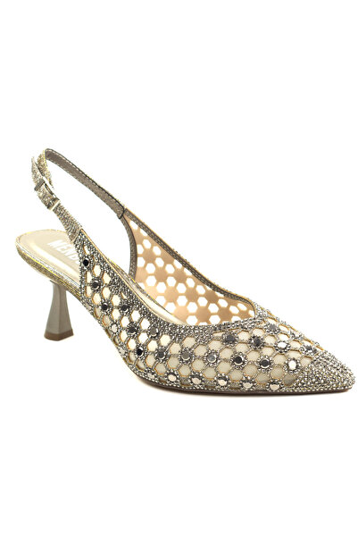 MENBUR Women's cut-out shoes AM728-silver-37