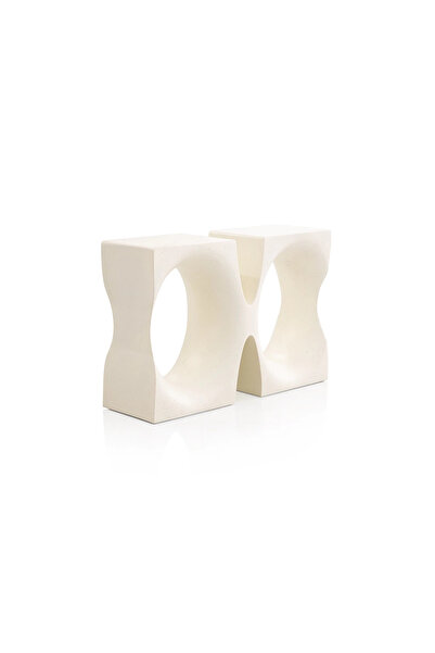 Midas Furniture كونسول بلاستيكي 120×40×80 سم أبيض