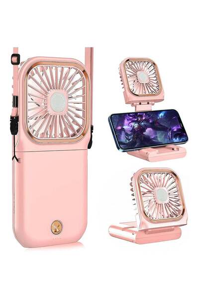 Arabest Portable Handheld Fan,Foldable USB Rechargeable,3000mAh Power Bank,3-...