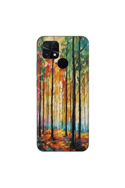 OEM Husa compatibila cu Xiaomi Poco C40 Silicon Gel Tpu Model Colored Forest Art