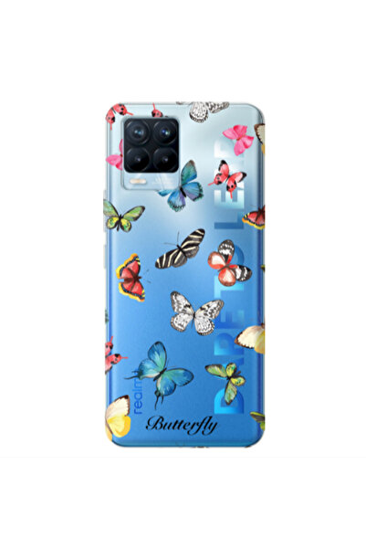 Other Realme 8 Pro Butterfly Mix Transparent Silicone TPU Θήκη