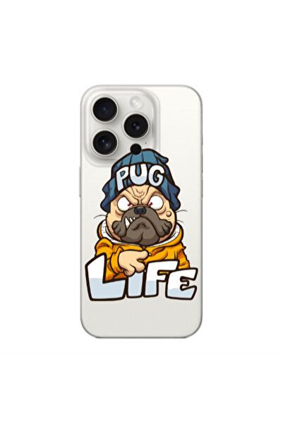 Other Apple Iphone 16 Pro Max Pug Life 2 Transparent Silicone TPU Θήκη
