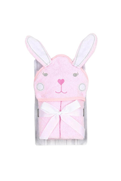 Mother's Choice Baby Hooded Towel 100% Cotton, Pink Bunny, 70x70 cm