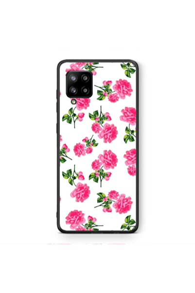 Other Samsung A42 5G Roses White Black Glossy Θήκη