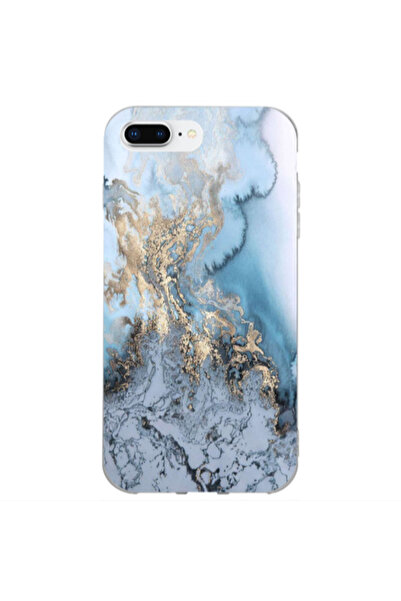 Other Apple iPhone 7 Plus Marble Gold Design Transparent Silicone TPU Θήκη
