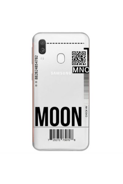 Other Samsung A40 A ticket to the moon Transparent Silicone TPU Θήκη
