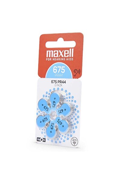 Maxell Set de 6 baterii pentru aparate auditive 675