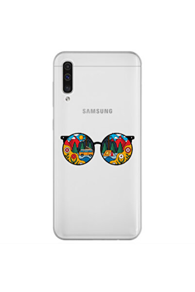 Other Samsung A70 Round Glasses Transparent Silicone TPU Θήκη