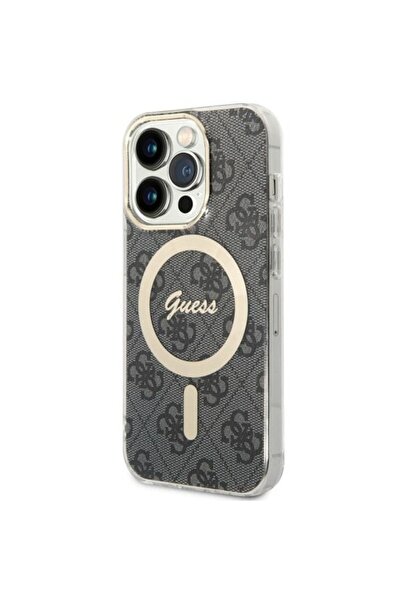 Guess 4G MagSafe Case for iPhone 14 Pro - Black