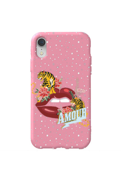 Other Apple iPhone Xr Amour Pink Colored Silicone TPU Θήκη