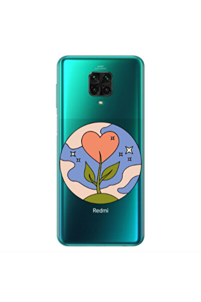 Other Xiaomi Redmi Note 9S Hearted Flower Transparent Silicone TPU Θήκη
