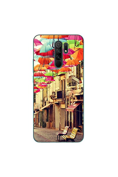 OEM Husa compatibila cu Xiaomi Redmi 9 Silicon Gel Tpu Model Strada Umbrele C...