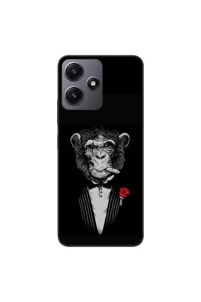 OEM Husa compatibila cu Xiaomi Redmi 12 5G Silicon Gel Tpu Model Cigar Monkey