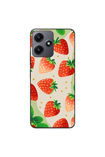 OEM Husa compatibila cu Xiaomi Redmi 12 5G Silicon Gel Tpu Model Capsuni Pattern