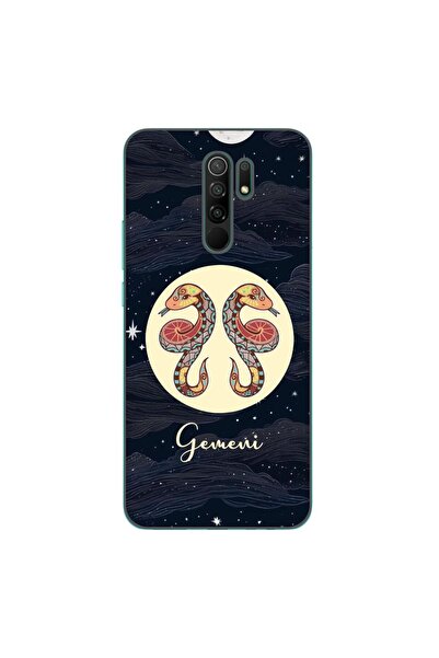 OEM Θήκη συμβατή με Xiaomi Redmi 9 Σιλικόνης Gel TPU με σχέδιο Ωροσκόπιο Δίδυμα